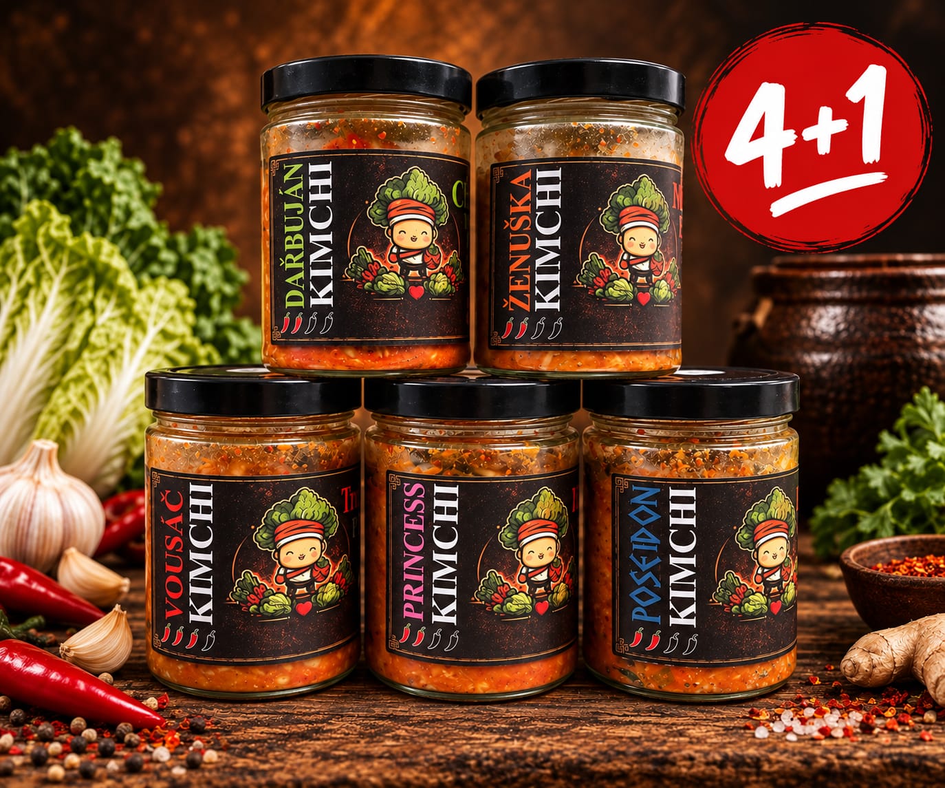 Kimchi 4+1 ZDARMA (420 g)
